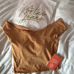 Kortni Jean Off Shoulder Swim Top